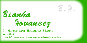 bianka hovanecz business card
